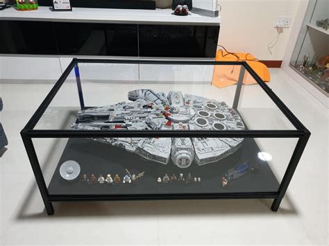 LEGO® Star Wars™ Millennium Falcon™ Coffee Table Display | BRICKCASE