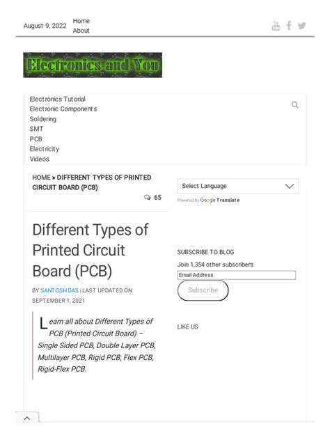 1 - Types of PCB - Different Types of Printed Circuit Board (PCB) | PDF ...