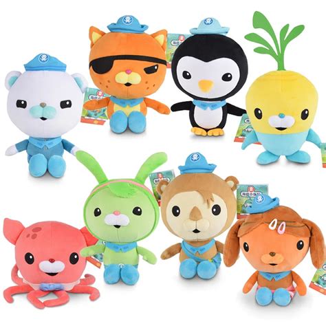 19cm Original Octonauts Plush Peso Captain Barnacles Kwazii Peso Tweak ...