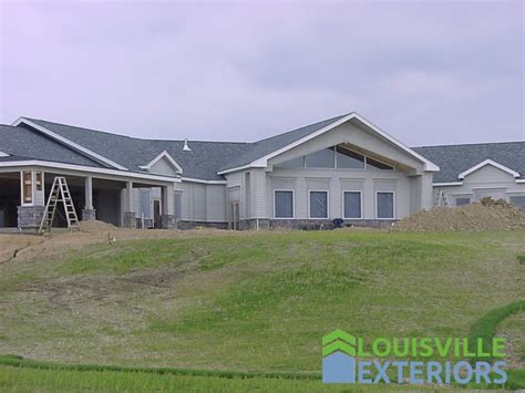 fiber cement siding installation 1 - Louisville Exteriors