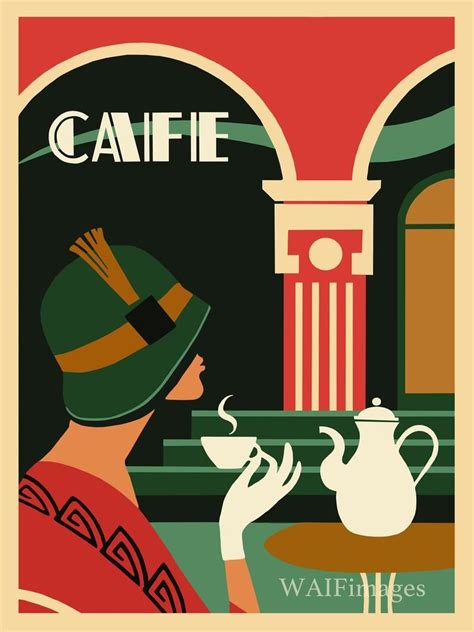 Art Deco Cafe Style cute 1920s style poster ideal for the | Etsy ...