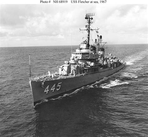 USN Ships--USS Fletcher (DD-445, later DDE-445)