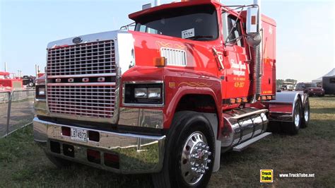 1989 Ford LTL 9000 Sleeper Truck Ger44 - Walkaround Exterior Tour - YouTube