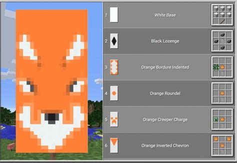 Image result for best fox banner in minecraft" | Minecraft crafts ...