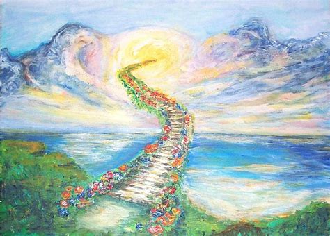 Stairway To Heaven Painting by Mary Sedici