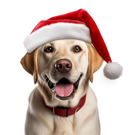 Premium AI Image | Dog Wearing Santa Hat