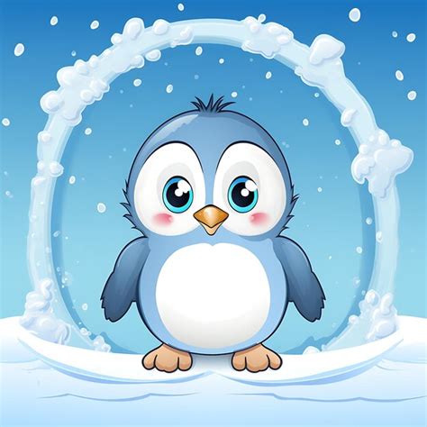 Premium AI Image | Animals Frame of Fluffy Emperor Penguin Chick ...