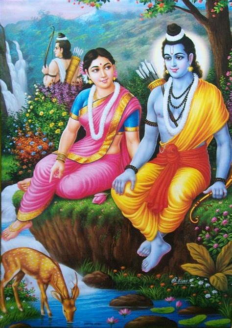 23 best Radiant Rama & Sita Paintings images on Pinterest | Hindus ...