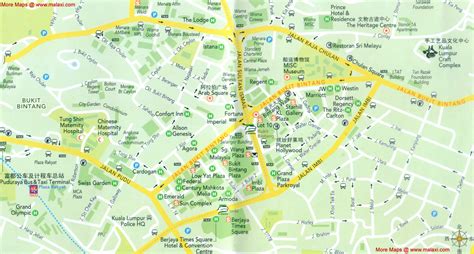 Malaysia Kuala Lumpur - Jalan Bukit Bintang full details map