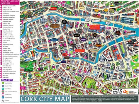 Cork tourist map