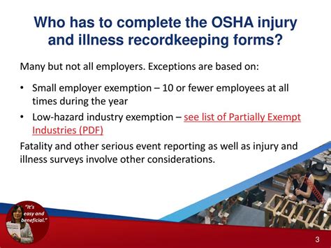 Brief Tutorial on Completing the OSHA Recordkeeping Forms - ppt download