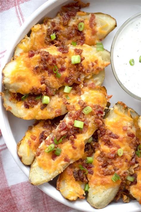 Loaded Baked Potato Skins - The Carefree Kitchen