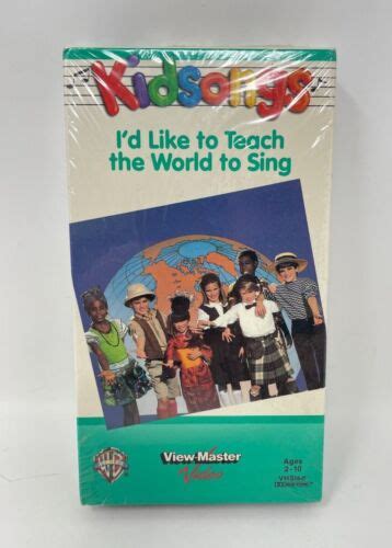 Kidsongs I’d Like To Teach World Sing VHS Video Tape Kids Songs Rare ...