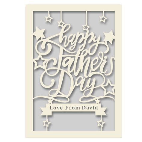 Personalized Father's Day Card Customized Fathers Day Gift Idea for Dad ...