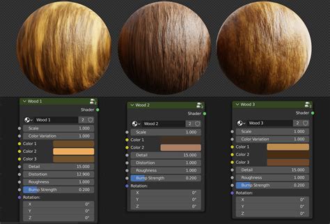 3 Procedural Wood Materials - Blender Market