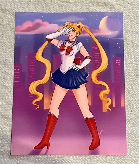 Impresión de Sailor Moon Fanart - Etsy México