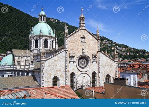 Como Cathedral On Lake Como Royalty-Free Stock Photo | CartoonDealer ...