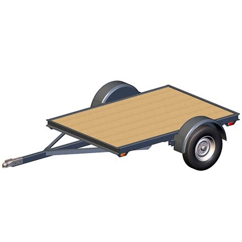 4x6 Utility Trailer Plans – 2000 lb, Small, Tough, w/Options