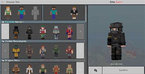 Download skin Pack Fortnite Heroes for Minecraft Bedrock Edition 1.9 ...