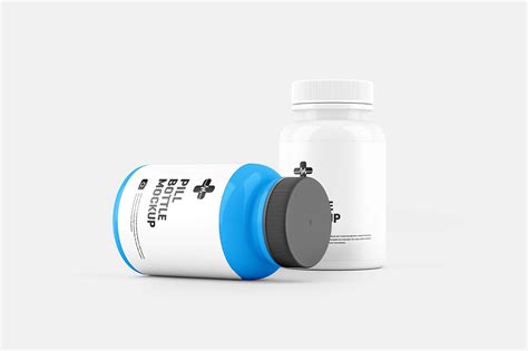 Free Pill Bottle Mockup (PSD)