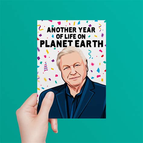 David Attenborough Birthday Card - All Things Banter