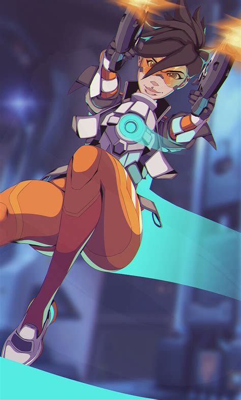 1280x2120 Resolution Overwatch 2 HD Tracer Illustration iPhone 6 plus ...