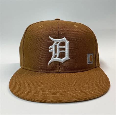 Detroit D Tigers Carhartt snapback cap Baseball cap | Etsy