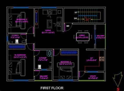 Free Autocad House Floor Plan Design Dwg File Cadbull | SexiezPicz Web Porn