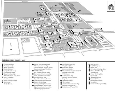 Byu I Campus Map - Map Of Stoney Lake