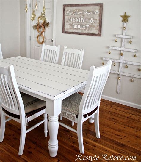 White Farmhouse Kitchen Table