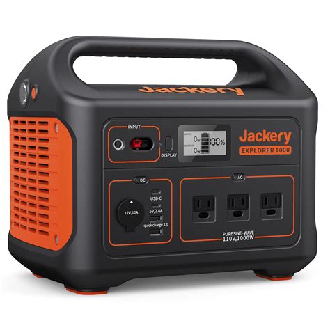 Jackery Explorer 1000 Portable Power Station, 1002Wh Capacity with 3 x ...