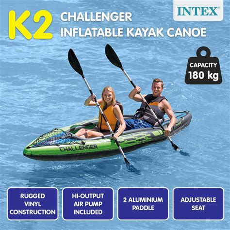 Intex K2 Challenger Inflatable 2 Seater Kayak