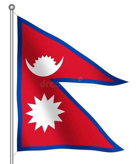 Flag of Nepal Waving. (With Clipping Path , #spon, #Nepal, #Flag, # ...