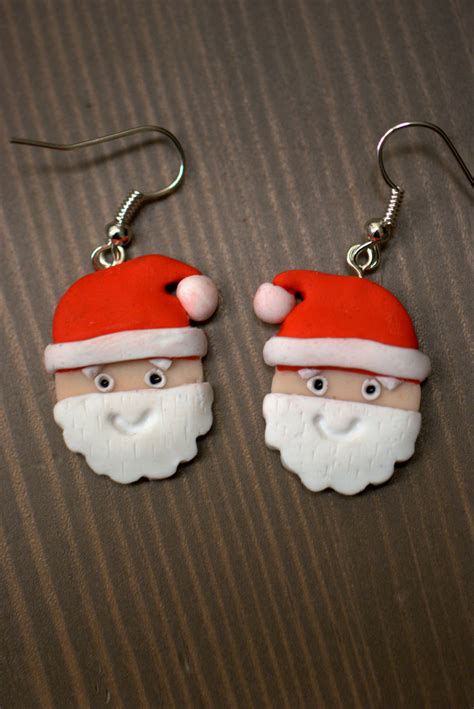 Santa Claus earrings by Sandien on DeviantArt