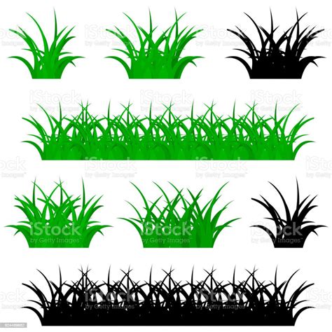 Grass Borders Green And Black Stock Illustration - Download Image Now ...