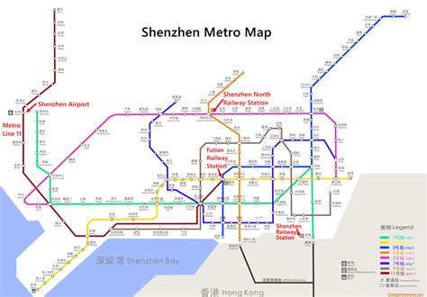 Shenzhen Metro Map, Map of Shenzhen Subway