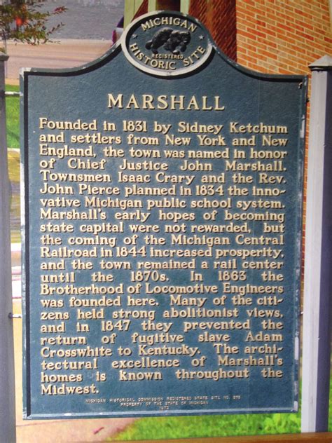 Marshall, MI -- a photo of the sign in a restaurant in Marshall Detroit ...