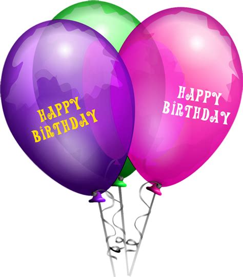 Happy Birthday Balloons PNG Images Transparent Background | PNG Play