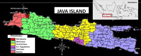 -25. Administration map of Java Island Java is almost entirely of ...