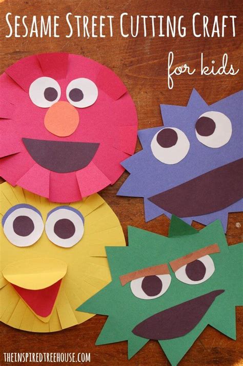 SIMPLE SESAME STREET CRAFT FOR KIDS | The Inspired Treehouse | Sesame ...