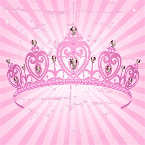 Princess Crown on radial background — Stock Vector © Dazdraperma #2833609