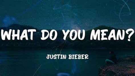 Justin Bieber - What Do You Mean? (Lyrics) - YouTube