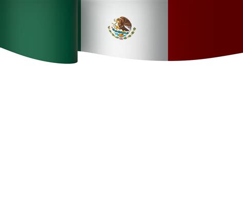 Mexico flag element design national independence day banner ribbon png ...