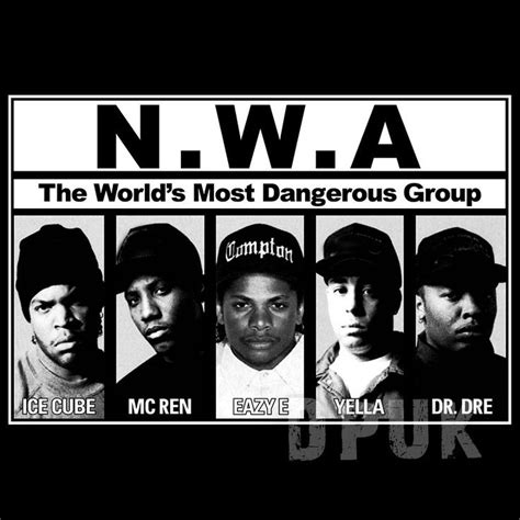 NWA Album Cover Hip Hop T Shirt | Groups poster, N.w.a straight outta ...