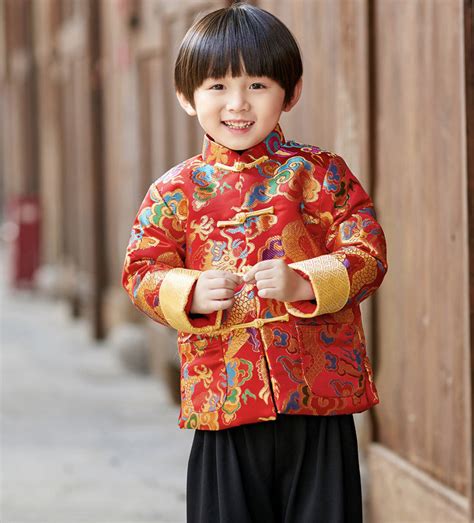 Traditional Chinese Festival Tang padded Clothing for Boys ...