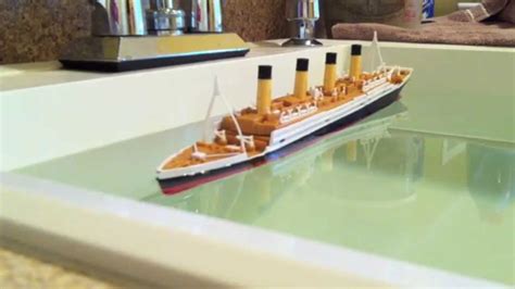 R.M.S. Titanic Model Sinking - YouTube (With images) | Titanic model ...