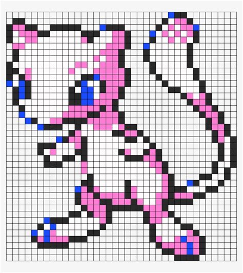 Download Transparent Mew Perler Bead Pattern - PNGkit