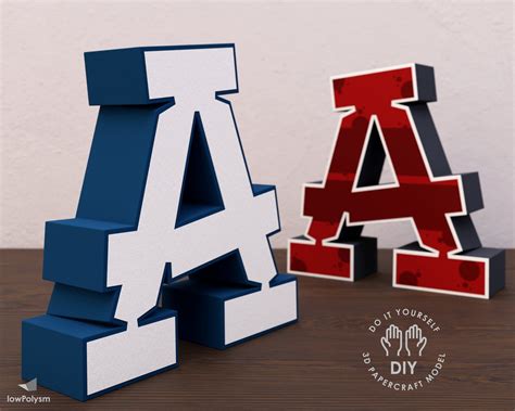 Graffiti 3d Letter A Template Printable Letter Papercraft 3d - Etsy