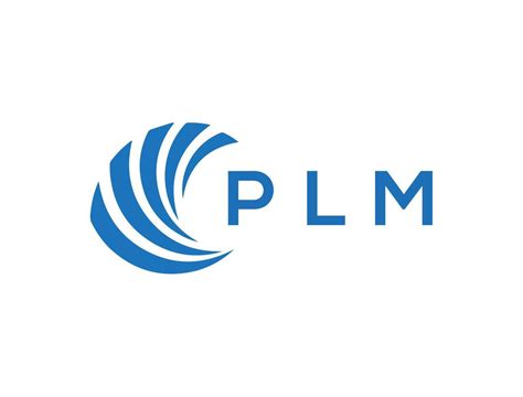 PLM letter logo design on white background. PLM creative circle letter ...