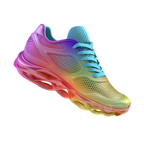 Sneakers Running Shoes Bright Colors, Shoe Shape, Fashion Running Shoes ...